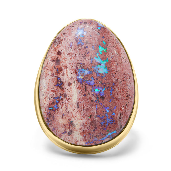 Mexican Fire Opal Statement Ring